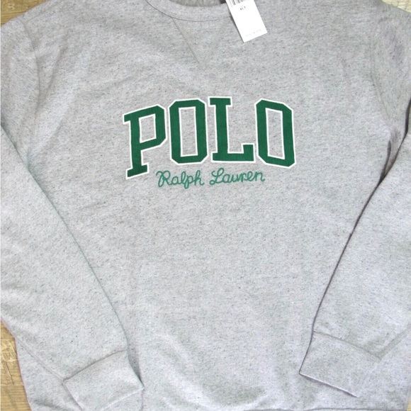 POLO RALPH LAUREN CREW EMBROIDERED LOGO PRINT SWEATSHIRT, SIDE XXL - Picture 9 of 14